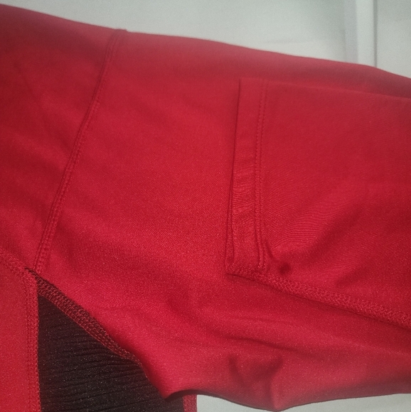 NWT Spyder Active Sports Workout Men’s Size L Long Sleeve Shirt Red Reflective - Picture 7 of 12